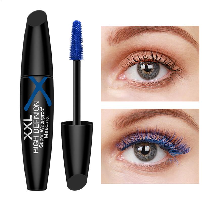 Waterproof Mascara Wand - 防水マスカラワンド,長持ち,まつ毛用,ボリューム,メイクアップ,ブルー