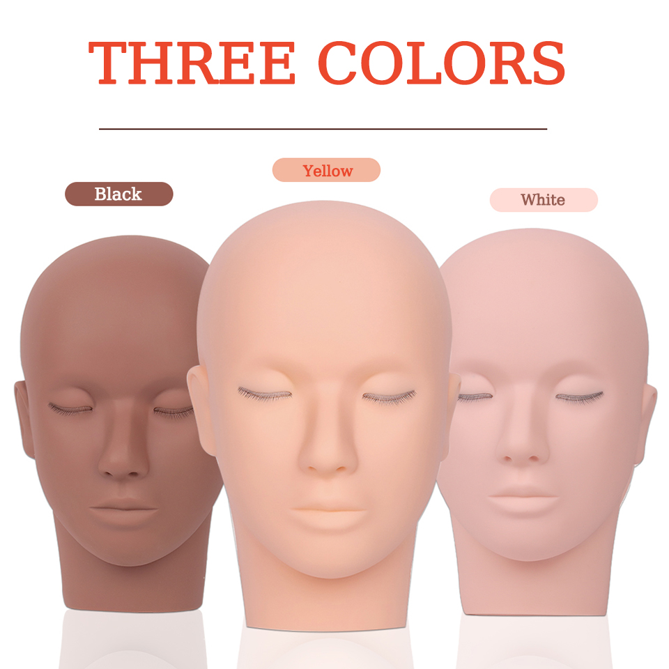 Beauty Makeup Academy - まつげエクステンション練習用マネキンヘッド 3層構造 まつげ美容アカデミー 学校トレーニング練習用 メイクアップ用マネキンヘッド