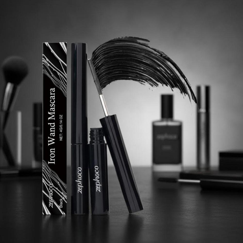 Waterproof Mascara Wand - 4g アイアンワンドマスカラ防水カーリングロングラッシュ3Dナチュラルブラックブラウンマスカラナチュラルロングカーリングスタイリング汚れにくい