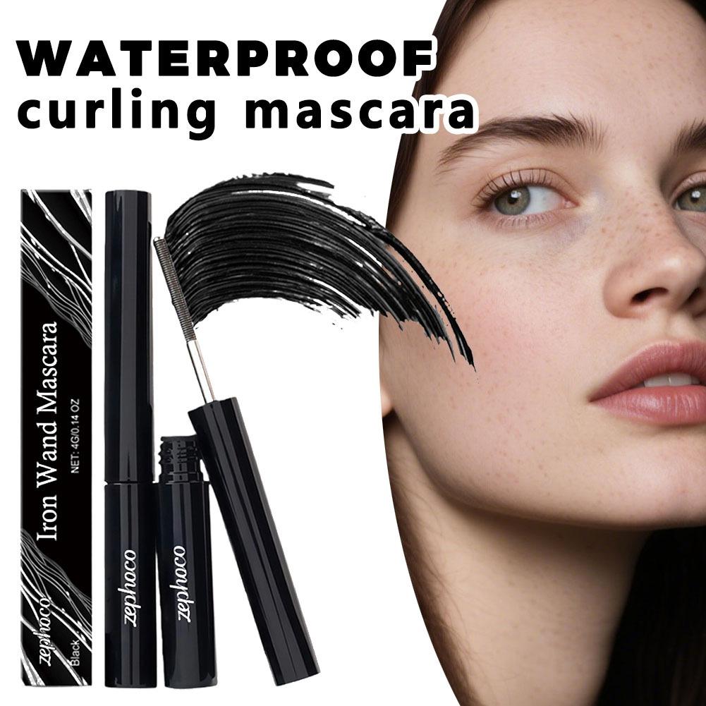 Waterproof Mascara Wand - 4g ロングラッシュ 3D ナチュラル ブラックブラウン アイアンワンドマスカラ