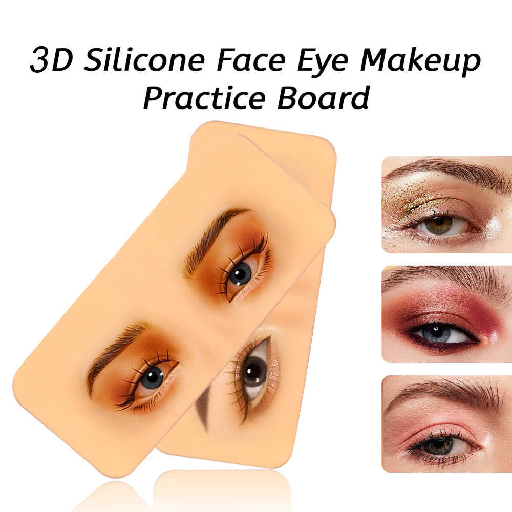 Beauty Makeup Academy - プレミアム 5D シリコーン眉毛タトゥー練習トレーニングスキンパッド目アートメイクボード美容アカデミー化粧品合成