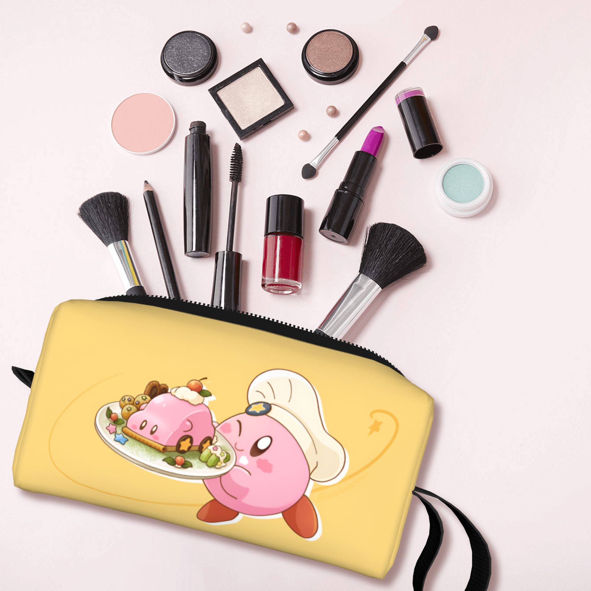 Beauty Makeup Games Free - カスタムトラベル K-Kirbys トイレタリーバッグポータブル漫画人形ゲーム化粧品メイクアップオーガナイザー女性美容収納 Dopp キットケース