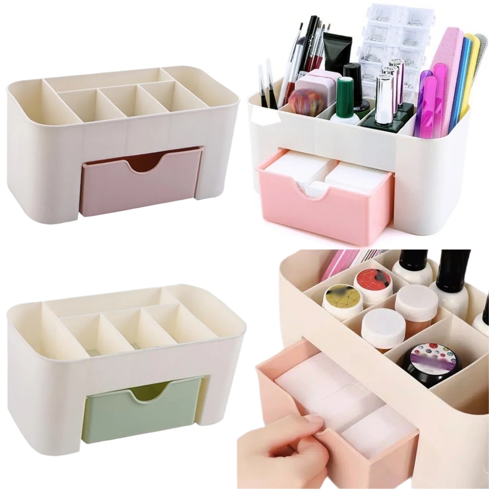 Beauty Makeup Box - ネイルアートオーガナイザーデスクトップ引き出し化粧品収納ボックス化粧ブラシオーガナイザーボックスジュエリー口紅マスクコンパートメント