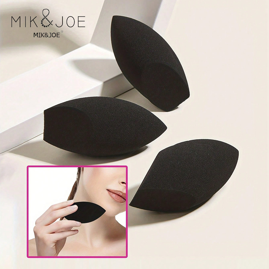 黒い卵型の美容スポンジ8/6/3/1個セット - メイクアッ - Beauty Makeup Egg のレビューと価格