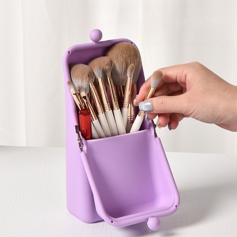 1 個シリコーン化粧ブラシ収納袋化粧品ツール旅行防水化粧シリ - Beauty Preservation Makeup Bag のレビューと価格