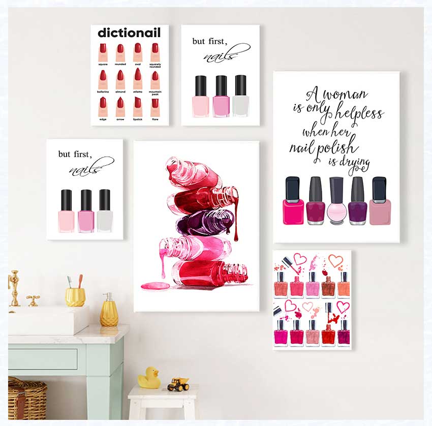 アートポスターとプリント、ネイルテックアーティストへのギフト - Makeup Is Beauty Quotes のレビューと価格
