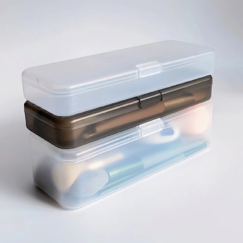 1PC 透明プラスチック化粧品収納ボックス化粧ブラシペンホル - Beauty Makeup Box のレビューと価格