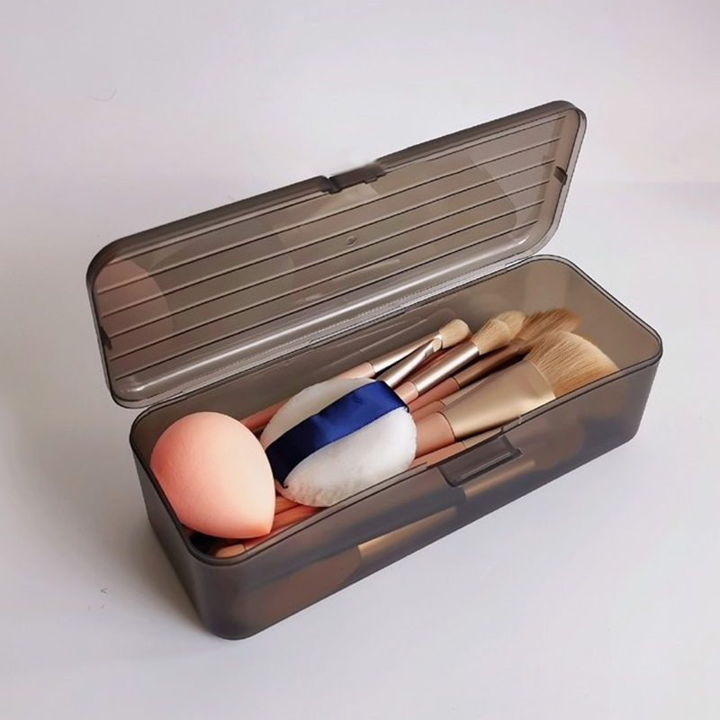 1PC 透明プラスチック化粧品収納ボックス化粧ブラシペンホル - Beauty Makeup Box のレビューと価格