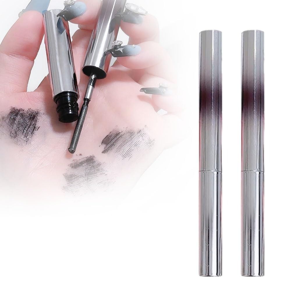 ホットブラックアイアンワンドマスカラブラシレス防水メタルワン - Waterproof Mascara Wand のレビューと価格