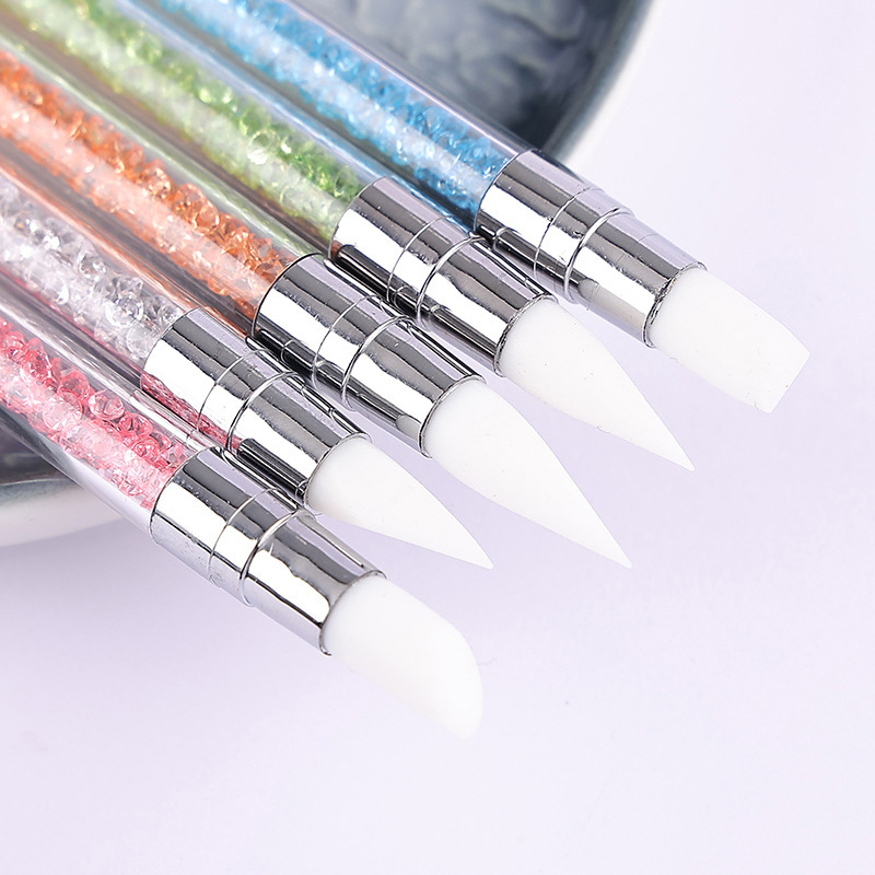 5本セット ネイルアートペン ダブルヘッド シリコンフラワー - Contour Palette Stick のレビューと価格