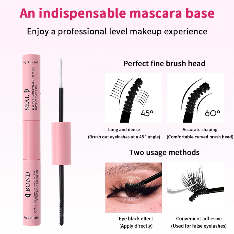 両端が使えるまつげ接着剤＆シーラー DIYまつげ束用 長持ち - Waterproof Mascara Wand のレビューと価格