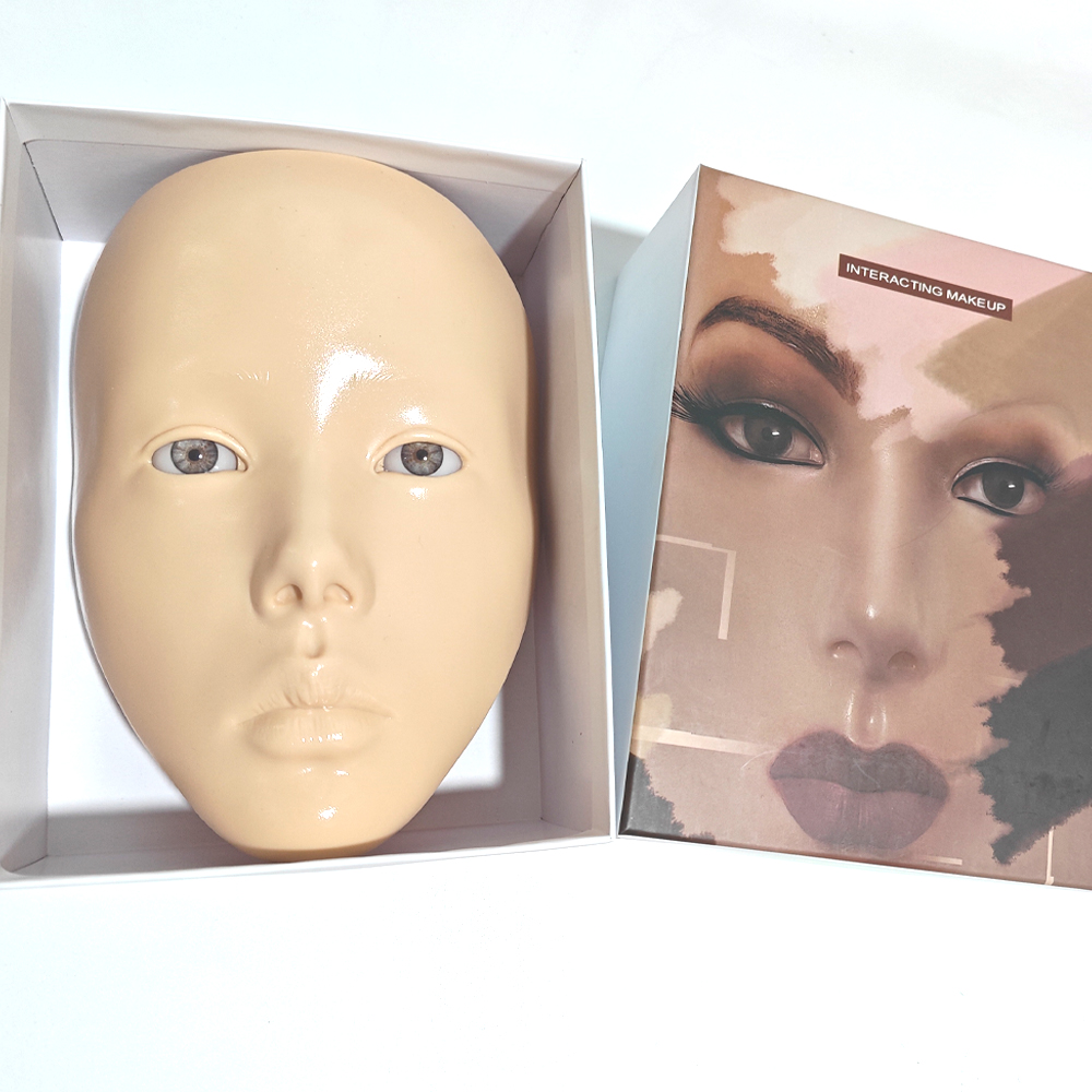 1pc ホワイト肌色フルフェイス再利用可能なメイクアップボー - Beauty Makeup Academy のレビューと価格