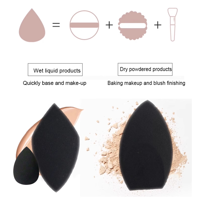 ブラックビューティースポンジエッグ2個 - ラテックスフリー - Beauty Makeup Egg のレビューと価格