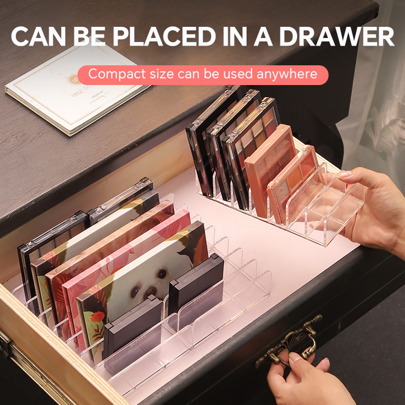 7 グリッドアクリルテーブル化粧品棚デスクトップ引き出しパー - Beauty Makeup Box のレビューと価格