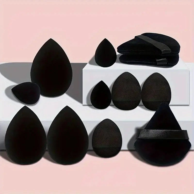 万能メイクアップスポンジセット,ルースパウダーパフ3個,ミニ - Beauty Makeup Egg のレビューと価格