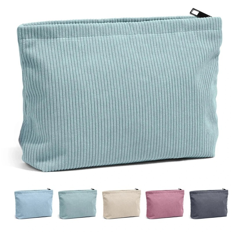 コーデュロイ旅行化粧品バッグポータブル化粧収納バッグ財布女性 - Beauty Preservation Makeup Bag のレビューと価格