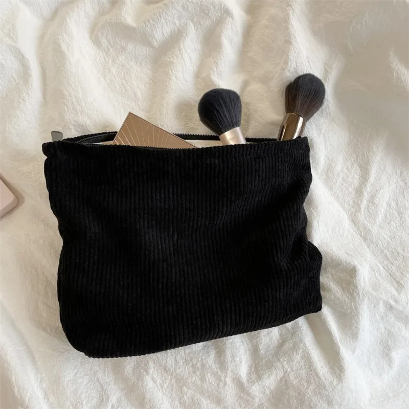コーデュロイ旅行化粧品バッグポータブル化粧収納バッグ財布女性 - Beauty Preservation Makeup Bag のレビューと価格