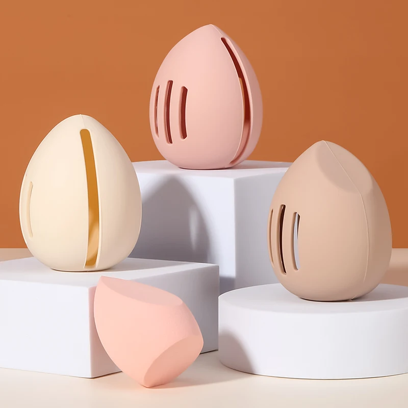 1 個メイクスポンジホルダー環境に優しいシリコーン多穴美容卵 - Beauty Makeup Egg のレビューと価格