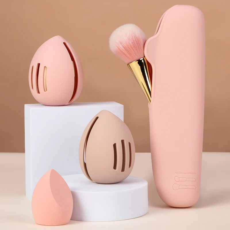 1 個メイクスポンジホルダー環境に優しいシリコーン多穴美容卵 - Beauty Makeup Egg のレビューと価格