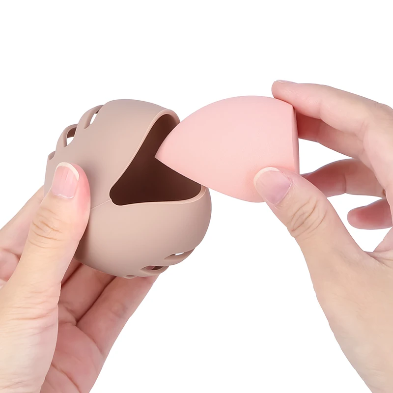 1 個メイクスポンジホルダー環境に優しいシリコーン多穴美容卵 - Beauty Makeup Egg のレビューと価格